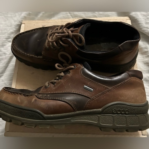 Ecco Brown Genuine Track Footwear Gore-Tex Shoes Mens Size EU 46 US 12 main image 9